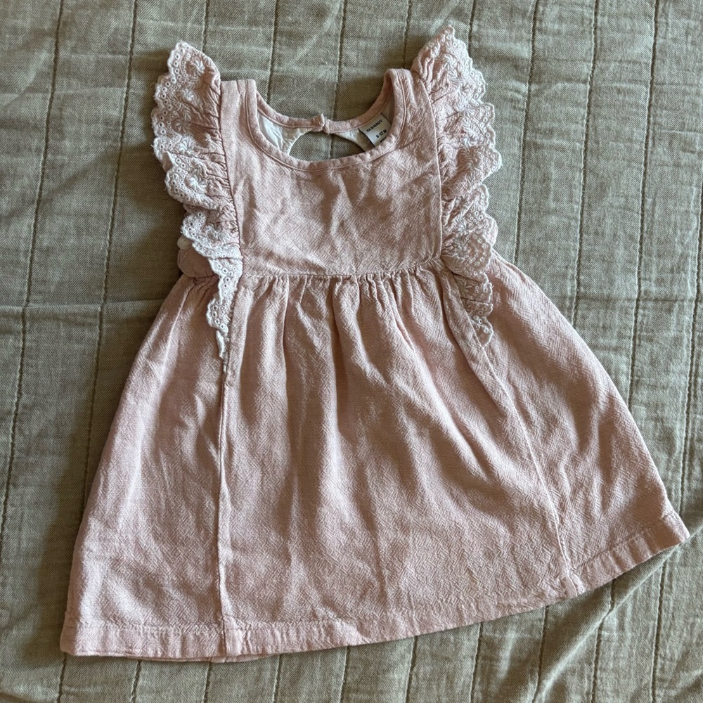 Old Navy Light Pink Baby Dress with Ruffles